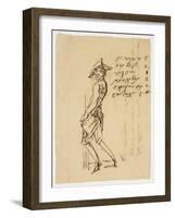 Caricature of a Young Soldier, 1809-null-Framed Giclee Print