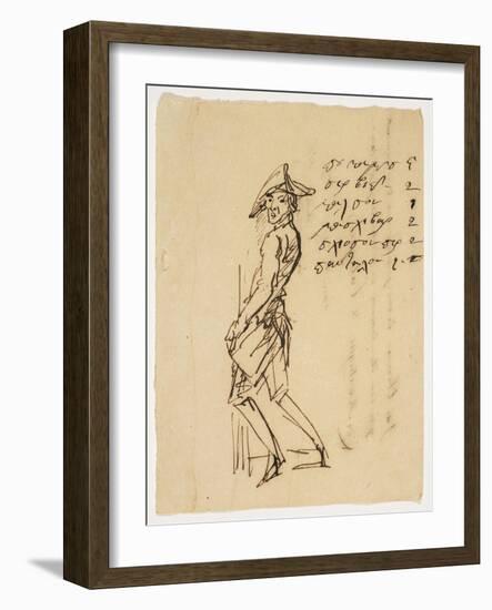 Caricature of a Young Soldier, 1809-null-Framed Giclee Print