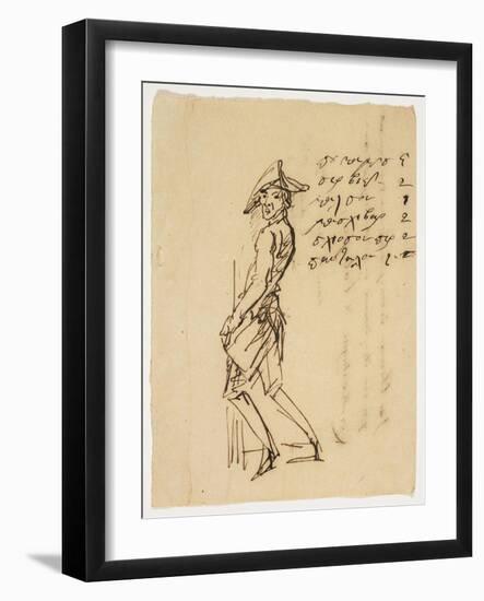 Caricature of a Young Soldier, 1809-null-Framed Giclee Print