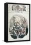 Caricature of Adolphe Thiers-Andre Gill-Framed Stretched Canvas