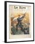 Caricature of Alexander Kerensky (1881-1970), Cover of the French Magazine 'Le Rire' 30th June 1917-Charles Leandre-Framed Giclee Print