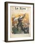 Caricature of Alexander Kerensky (1881-1970), Cover of the French Magazine 'Le Rire' 30th June 1917-Charles Leandre-Framed Giclee Print