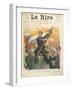 Caricature of Alexander Kerensky (1881-1970), Cover of the French Magazine 'Le Rire' 30th June 1917-Charles Leandre-Framed Giclee Print