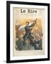 Caricature of Alexander Kerensky (1881-1970), Cover of the French Magazine 'Le Rire' 30th June 1917-Charles Leandre-Framed Giclee Print