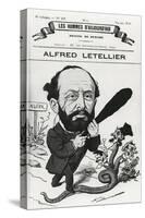 Caricature of Alfred Letellier, from 'Les Hommes D'Aujourd'Hui'-Henri Demare-Stretched Canvas
