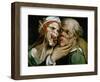 Caricature of an old couple-Bartolomeo Passarotti-Framed Giclee Print