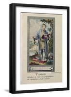 Caricature of Cambon Calculating the Ruin of the Proprietors, the Capitalists and the Rentiers-null-Framed Giclee Print