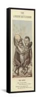 Caricature of Charles Darwin-null-Framed Stretched Canvas
