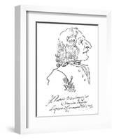 Caricature of Composer Antonio Vivaldi, 1723-Pier Leone Ghezzi-Framed Giclee Print