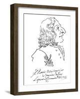 Caricature of Composer Antonio Vivaldi, 1723-Pier Leone Ghezzi-Framed Giclee Print