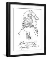 Caricature of Composer Antonio Vivaldi, 1723-Pier Leone Ghezzi-Framed Giclee Print