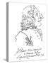 Caricature of Composer Antonio Vivaldi, 1723-Pier Leone Ghezzi-Stretched Canvas