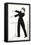 Caricature of Conductor Serge Koussevitzky-null-Framed Stretched Canvas