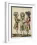 Caricature of English Novelists Speaking of Taking of Grenada on July 4, 1779-null-Framed Giclee Print