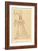 Caricature of Fashion 1794 Shepherds, I Have Lost My Waist-John Ashton-Framed Art Print