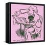 Caricature of FAURÉ from-Daniel de Losques-Framed Stretched Canvas