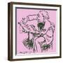 Caricature of FAURÉ from-Daniel de Losques-Framed Giclee Print