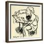 Caricature of FAURÉ from-Daniel de Losques-Framed Giclee Print