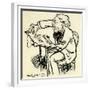 Caricature of FAURÉ from-Daniel de Losques-Framed Giclee Print