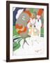 Caricature of Flappers Wearing Furs, C.1920-Ralph Barton-Framed Giclee Print