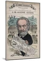 Caricature of French Social Reformer Andre Godin-Stefano Bianchetti-Mounted Giclee Print