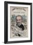 Caricature of French Social Reformer Andre Godin-Stefano Bianchetti-Framed Giclee Print
