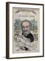 Caricature of French Social Reformer Andre Godin-Stefano Bianchetti-Framed Giclee Print