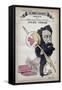 Caricature of French Writerjules Verne-Stefano Bianchetti-Framed Stretched Canvas