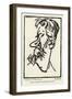 Caricature of George Bernard Shaw-Joseph Simpson-Framed Giclee Print