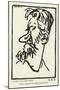Caricature of George Bernard Shaw-Joseph Simpson-Mounted Giclee Print