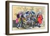 Caricature of Georgian Surgeons at Work, 1793-Thomas Rowlandson-Framed Giclee Print