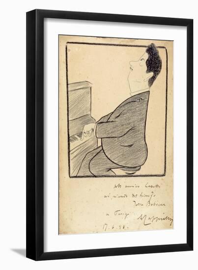 Caricature of Giacomo Puccini, 1898-Leonetto Cappiello-Framed Giclee Print