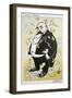 Caricature of Giuseppe Giacosa-null-Framed Giclee Print