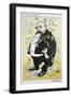 Caricature of Giuseppe Giacosa-null-Framed Giclee Print