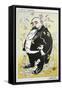 Caricature of Giuseppe Giacosa-null-Framed Stretched Canvas