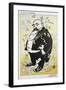 Caricature of Giuseppe Giacosa-null-Framed Giclee Print