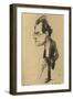 Caricature of Gustav Mahler-null-Framed Giclee Print