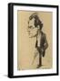 Caricature of Gustav Mahler-null-Framed Giclee Print