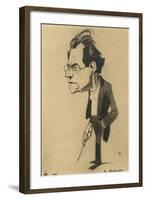 Caricature of Gustav Mahler-null-Framed Giclee Print