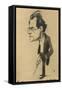 Caricature of Gustav Mahler-null-Framed Stretched Canvas