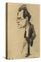 Caricature of Gustav Mahler-null-Stretched Canvas