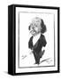 Caricature of Gustave Flaubert, 1867-Eugene Giraud-Framed Stretched Canvas