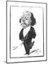 Caricature of Gustave Flaubert, 1867-Eugene Giraud-Mounted Giclee Print