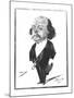 Caricature of Gustave Flaubert, 1867-Eugene Giraud-Mounted Giclee Print