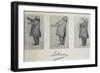 Caricature of Johannes Brahms-null-Framed Giclee Print