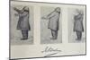 Caricature of Johannes Brahms-null-Mounted Giclee Print