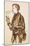 Caricature of John Everett Millais, C.1851-53 (Pen & Ink and Wash on Paper)-Dante Gabriel Charles Rossetti-Mounted Giclee Print