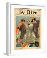 Caricature of Joseph Reinach, from the Front Cover of 'Le Rire', 28th May 1898-Sibylle-Gabrielle de Riquetti de Mirabeau-Framed Giclee Print