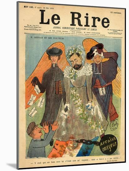 Caricature of Joseph Reinach, from the Front Cover of 'Le Rire', 28th May 1898-Sibylle-Gabrielle de Riquetti de Mirabeau-Mounted Giclee Print