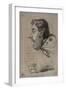 Caricature of Jules Didier (Butterfly Man), C.1858-Claude Monet-Framed Giclee Print